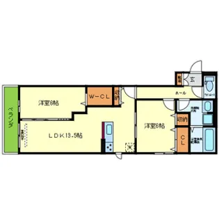 プレジール【2階】の間取り