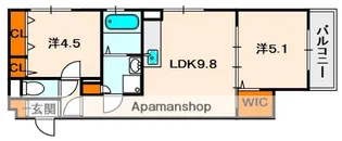 クリエオーレ桜園?【1階】の間取り