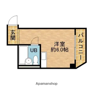 ウチダマンション【3階】の間取り