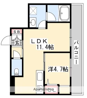 シャーメゾン COZY FOREST【2階】の間取り