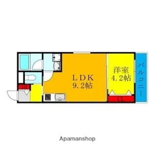 イリスコート香里園Ⅱ【1階】の間取り
