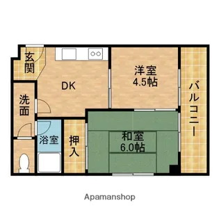 シャンティ池田【1階】の間取り