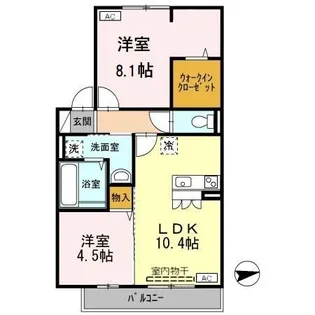 グランドゥール畷【2階】の間取り