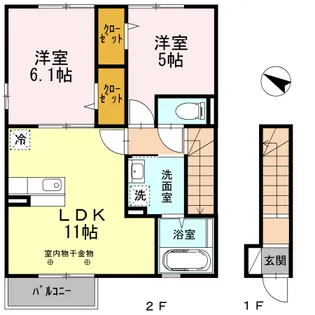 belistri【2階】の間取り
