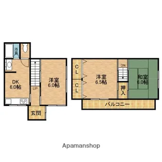 大阪府寝屋川市高柳5丁目【一戸建】の間取り