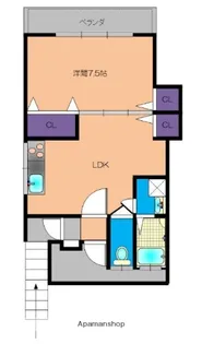 FRONTIER FIELD RS【2階】の間取り