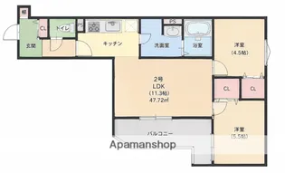 ラモーナ出口【2階】の間取り