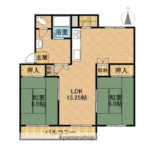 香里三井団地A76棟【4階】の間取り