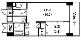 PRESTANCE香里【7階】の間取り