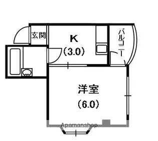 ロイヤルハイツ萱島【1階】の間取り