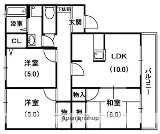 コートビレッジ【1階】の間取り