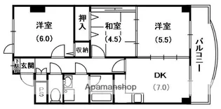 カルチェ清水谷【2階】の間取り