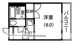 エスト香里【1階】の間取り