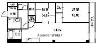 龍宝マンション【3階】の間取り