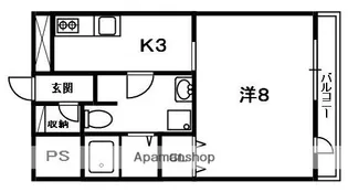 レオンズビル【8階】の間取り