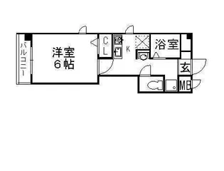 ポレール新石切【2階】の間取り