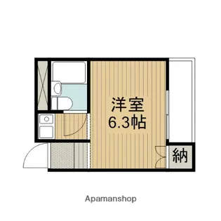ハイツ日岡【3階】の間取り