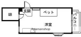大阪府大東市錦町【マンション】の間取り