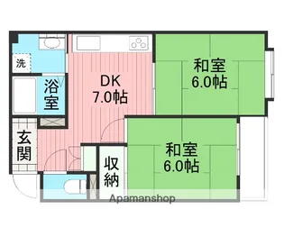 アルカデヤ氷野【1階】の間取り