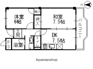 エスポワール【3階】の間取り
