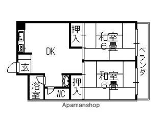 野崎コーポ【5階】の間取り