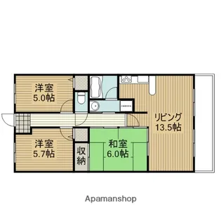 サザンクロス【3階】の間取り