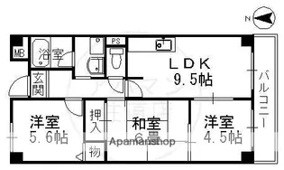フレアコートコスモ【2階】の間取り