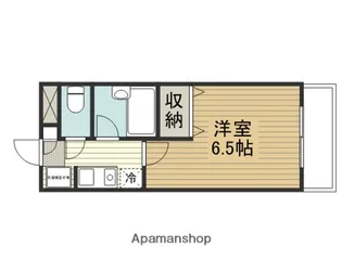 ウェルネス三界【4階】の間取り