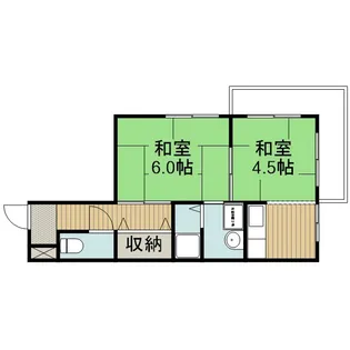 シャトーMO【1階】の間取り