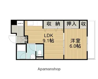 ヴィラクレスト【3階】の間取り