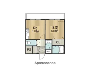 ドムール四条畷【3階】の間取り