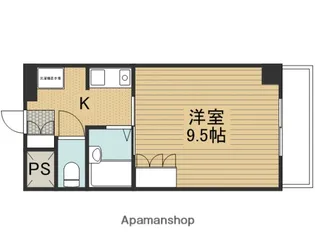 シャンテ三船Ⅲ【3階】の間取り