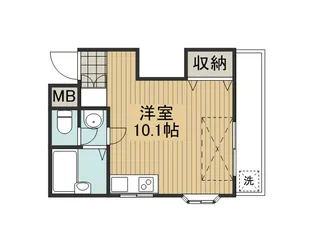 1Rの間取り画像