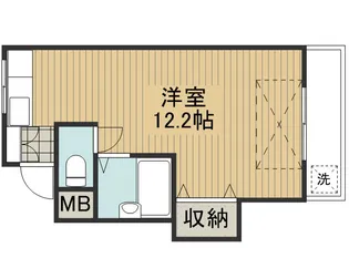 1Rの間取り画像