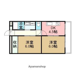 成和ハイツ【2階】の間取り