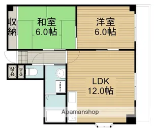 レクシア野崎(旧 コスモピア野崎)【3階】の間取り
