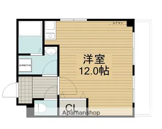 1Rの間取り画像