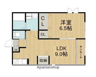 サンメゾンひの【2階】の間取り