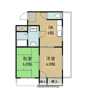 メゾン深野【2階】の間取り