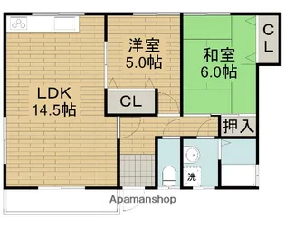 サンパティーク【1階】の間取り