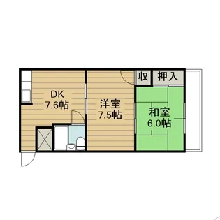 富尾ハイツ(諸福)【4階】の間取り