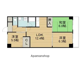ニュープリーメル【8階】の間取り