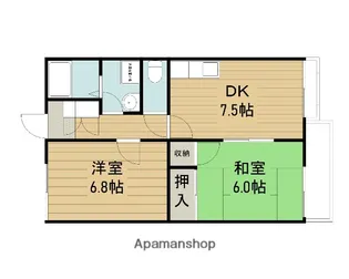 ファミール1号棟:2号棟【2階】の間取り