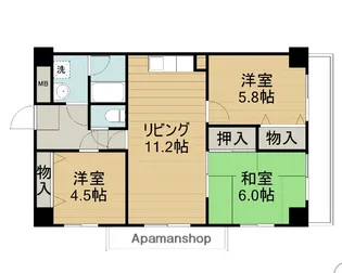 エコーハイツ【7階】の間取り