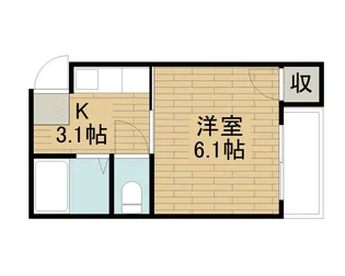 クワイエット四條畷【2階】の間取り