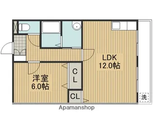 OKハイツ5号館【2階】の間取り