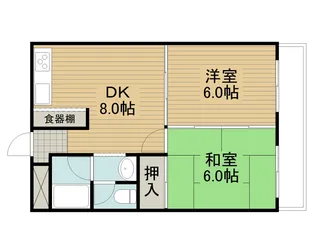 グリーンハイツ阪本【1階】の間取り