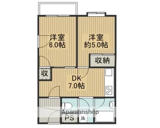 ウエストプラザ【1階】の間取り