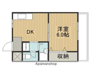 マンションヨコタ2号館【2階】の間取り