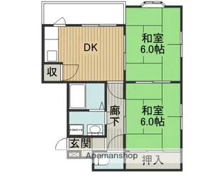 SQUD HAIZUKA【2階】の間取り